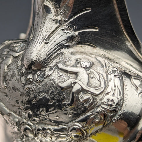 1900年頃 ドイツアンティーク 800シルバー製クリームジャグ 180g Storck & Sinsheimer
